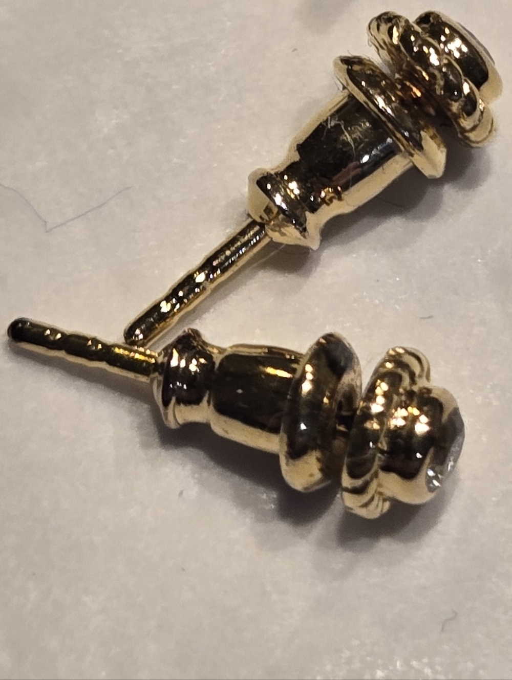 Raven James Sia Stud Earrings - Gold Plated Sterling And Crystals - Picture 8 of 10